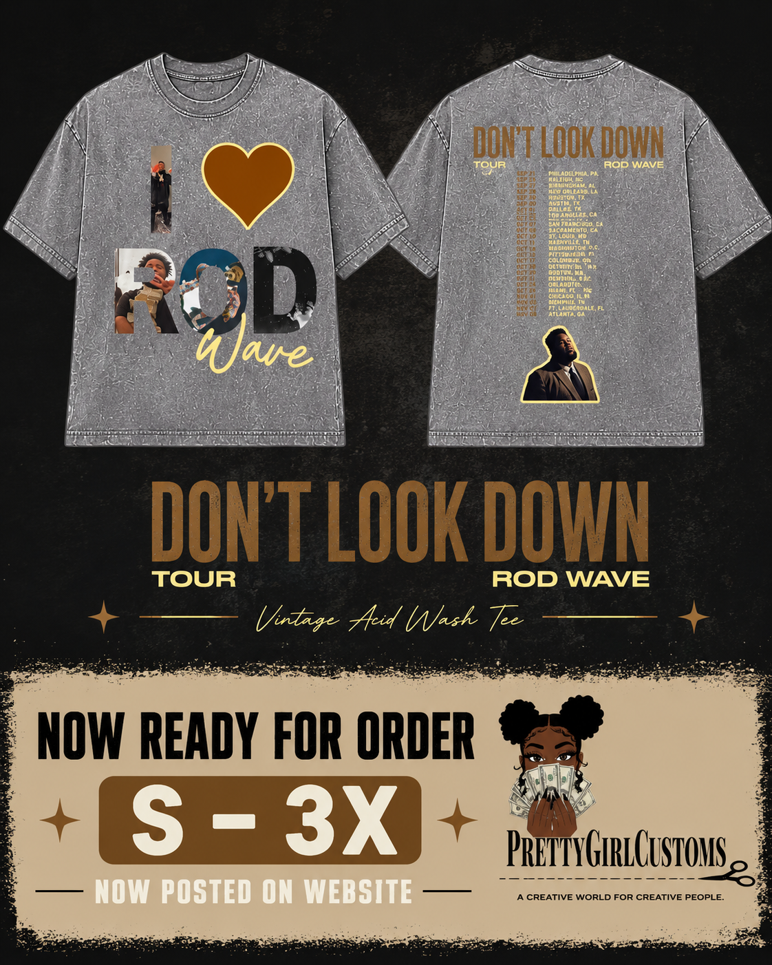 Rod Wave “Don’t Look Down” Tour Shirt