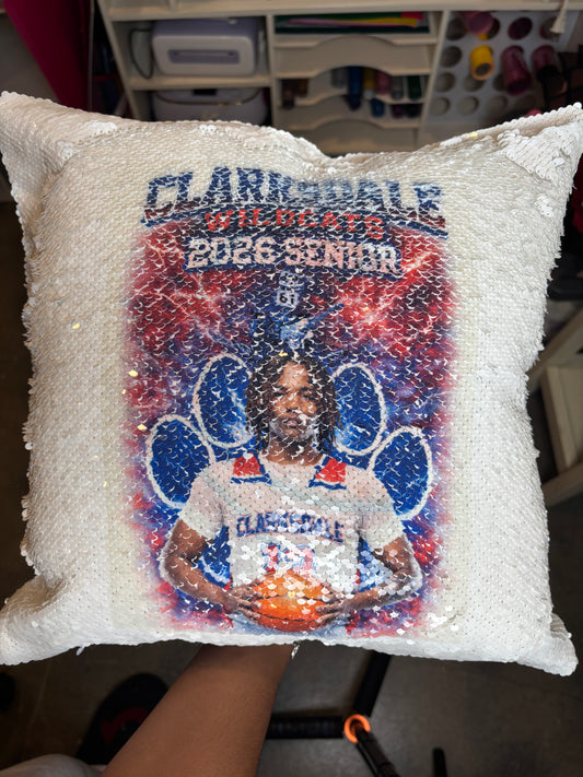 3 Picture Sublimated Sequin Pillow