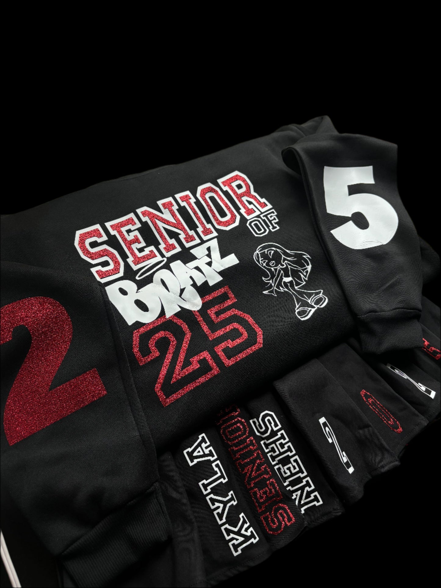 Graduation Senior Outfit Set - Sweater & Skirt , Class of 2024-2025 School Apparels