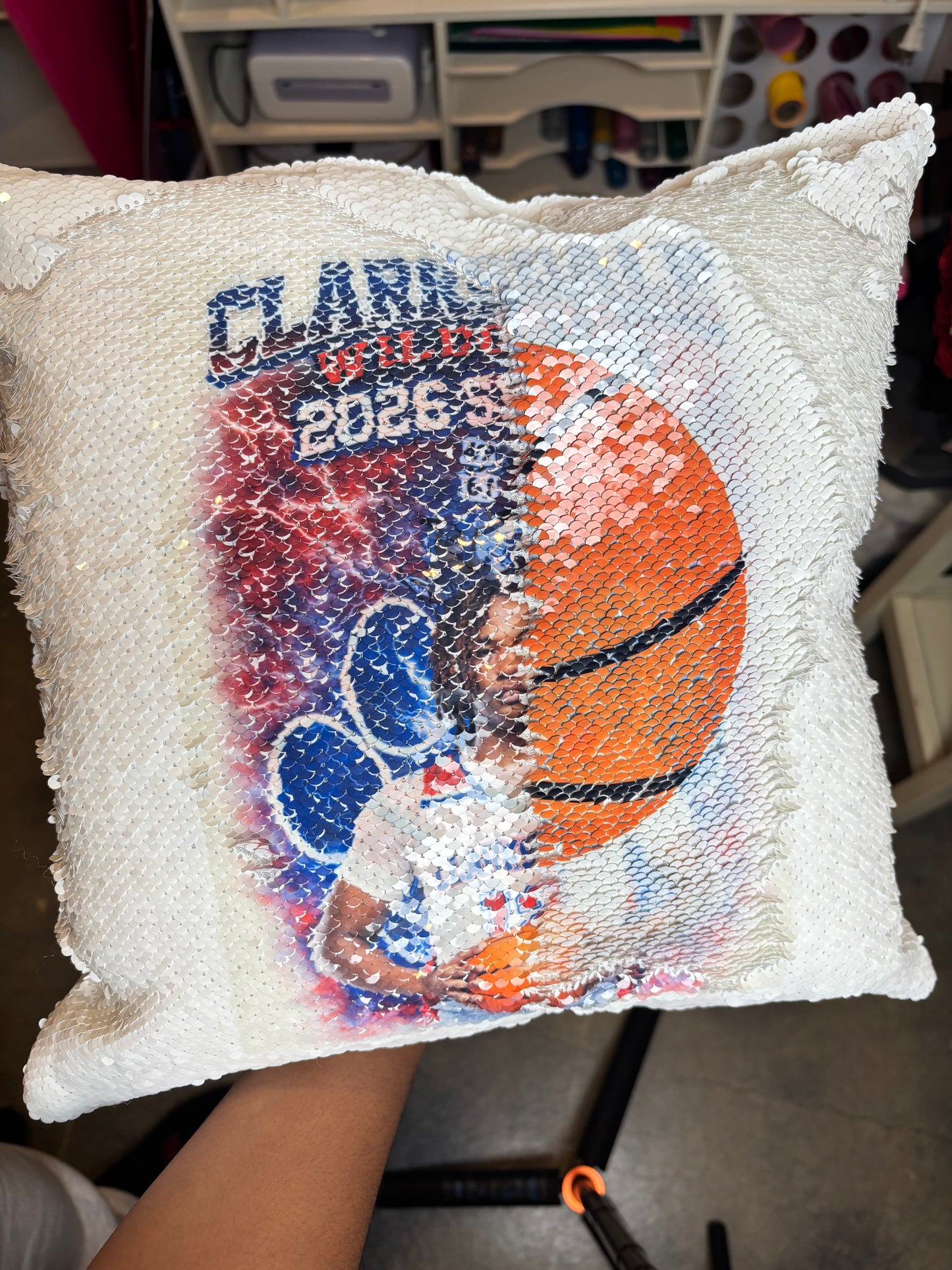 3 Picture Sublimated Sequin Pillow